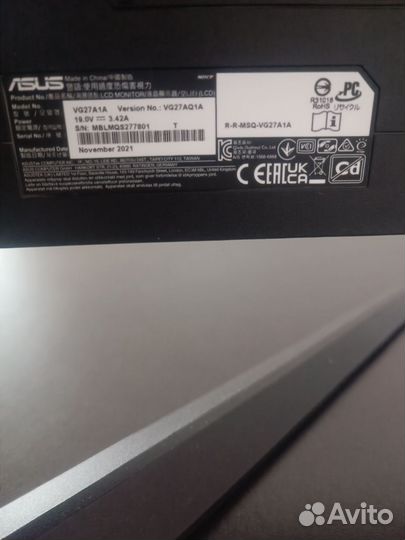 Монитор asus 27 2k