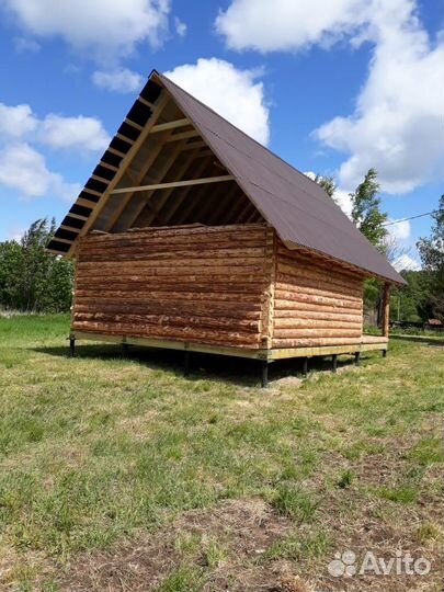 Сруб дачного дома из бревна 6х6+3 с доставкой