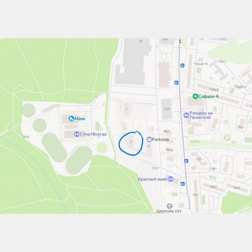 1-к. квартира, 39 м², 5/24 эт.