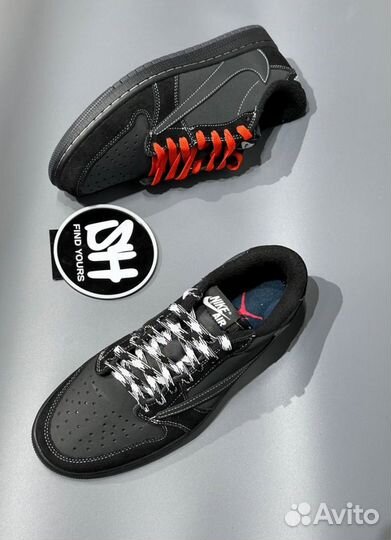 Кроссовки Travis Scott X Air Jordan 1 Low Black Ph