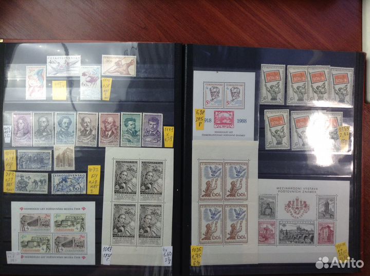 Зарубежные марки в альбоме 24 страницы