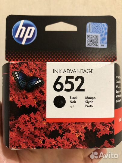 Картридж для струйного принтера HP 652 черный
