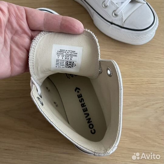 Кеды женские, натуральная кожа converse