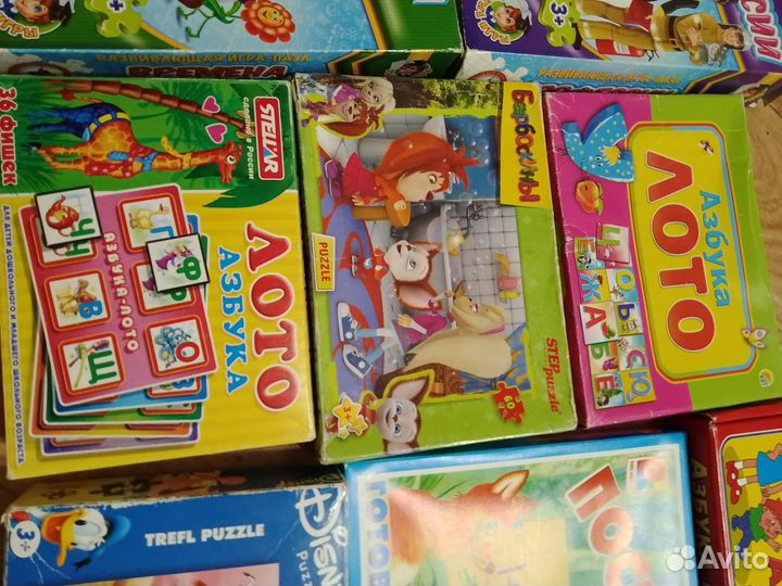 Детские игрушки. Пазлы и настольные игры
