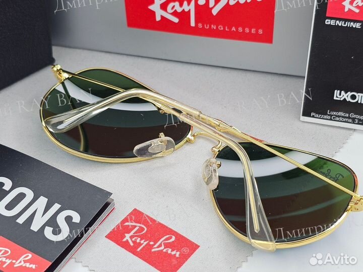 Очки Ray Ban 3479 Aviator Gold Blue Mirror Стекло