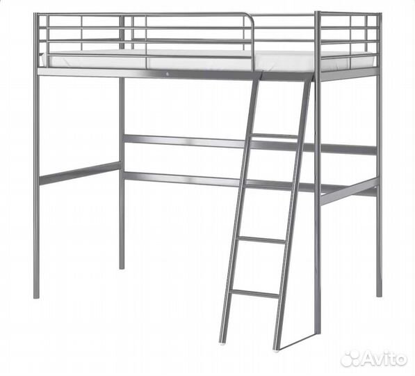 Кровать чердак IKEA свэрта