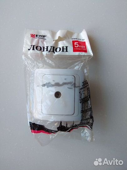 Розетка для антенны телевизионная EKF новая