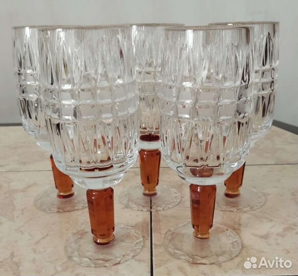Хрустальные фужеры гусь хрустальный СССР