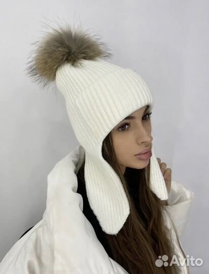 Шапка с ушками