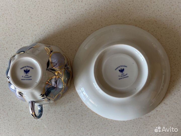 Чайная пара лфз, кофейная пара pilar,Гиацинт