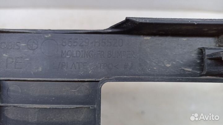 Накладка под номер передняя Hyundai Solaris 2