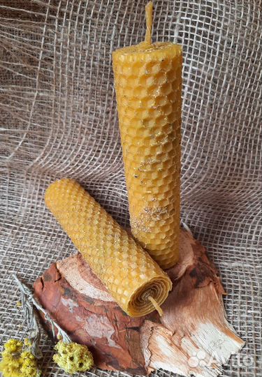 Свечи из вощины с травами