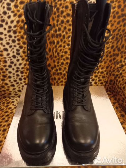 Сапоги, Аяккабы, натур. кожа, 38