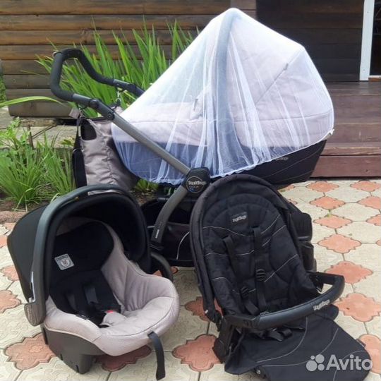 Коляска Peg perego 3 в 1 (узкое шасси book 51)