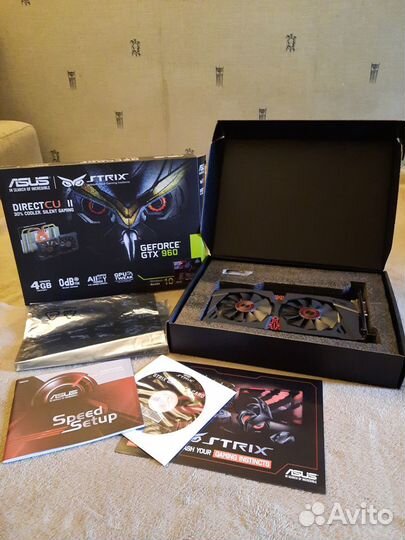 Видеокарта asus Geforce GTX 960 Strix 4 Gb