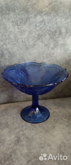 Ваза для фруктов на ножке СССР