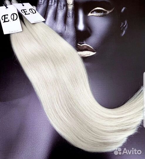 Натуральные волосы на заколках