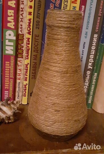 Изделия из джута корзинки вазочки кухонные банки