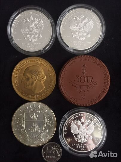 Монеты большие серебро керамика