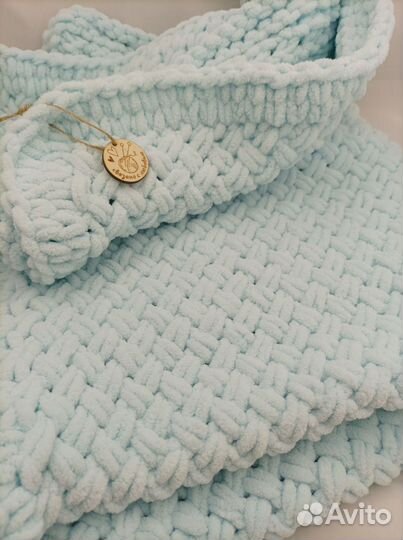 Плед из ализе пуффи