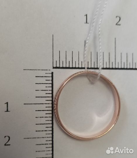 Золотое обручальное кольцо 18,5 р (11960)