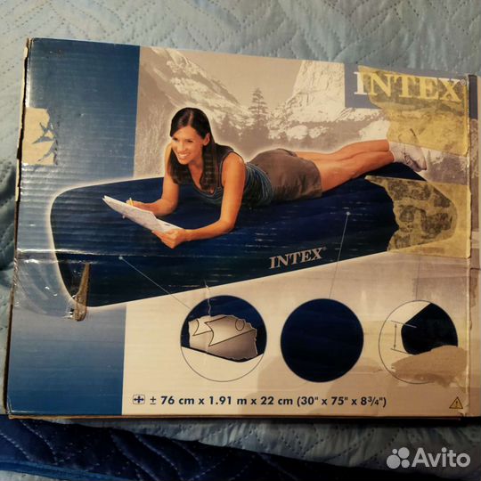 Надувные матрасы Intex + насос