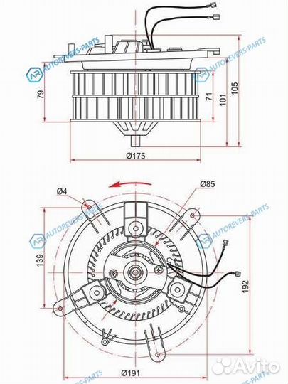 ST-A2108202442 Мотор отопителя салона mercedes E-c