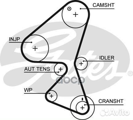 Комплект ремня грм + насос водяной KP15598XS Gates