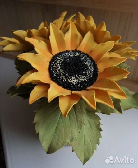 Подсолнухи из фоамирана