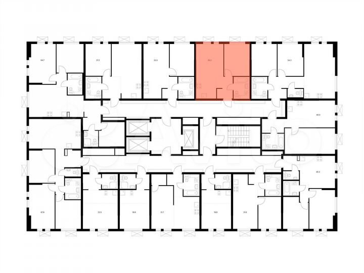 1-к. квартира, 35,3 м², 11/25 эт.