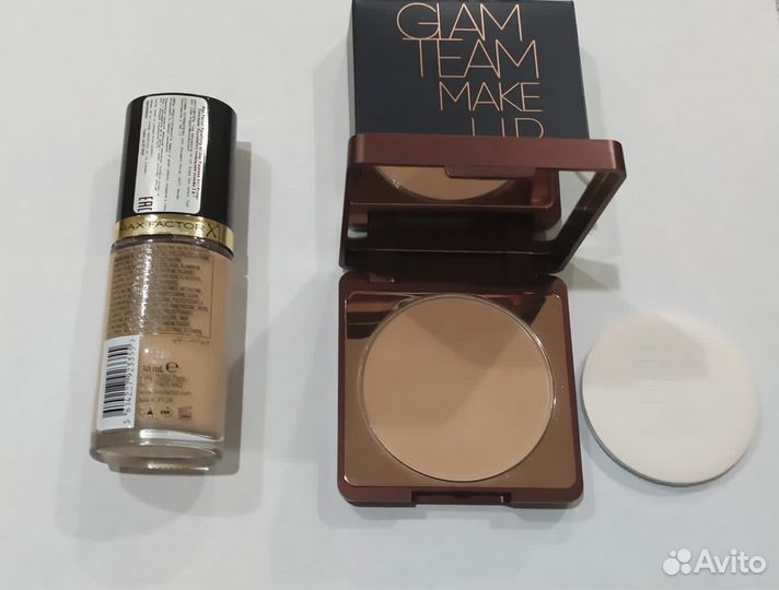 Крем тональный Максфактор, пудра Фаберлик