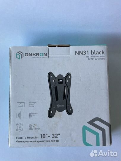 Кронштейн Onkron NN31 чёрный для телевизора 10-32