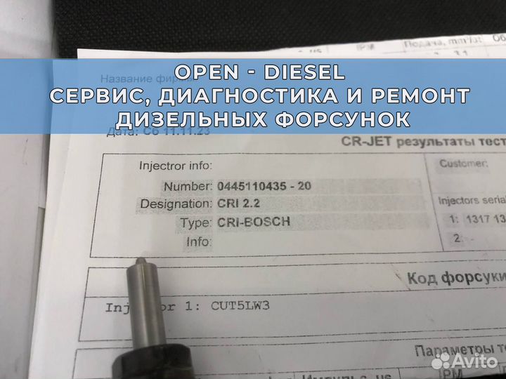 0445110435 Bosch Форсунка Дизельная