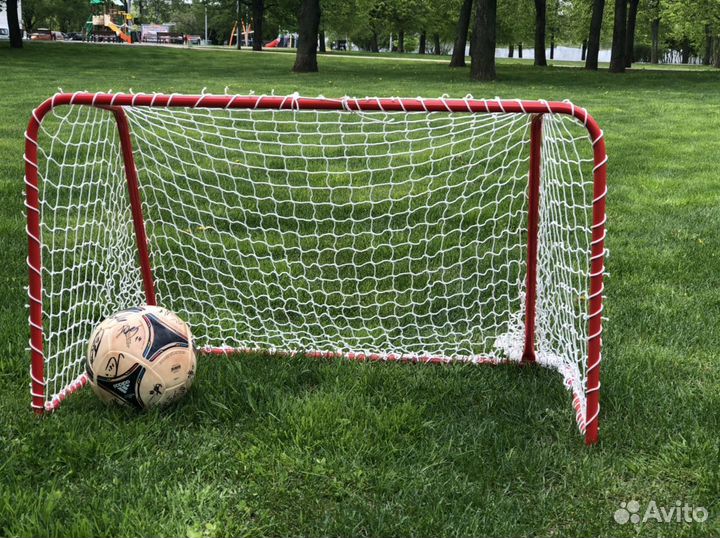 Футбольные ворота с сеткой 1,00м х 0,60м х 0,50м