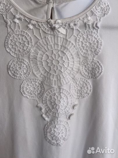 Блузка белая школьная размер 134-140