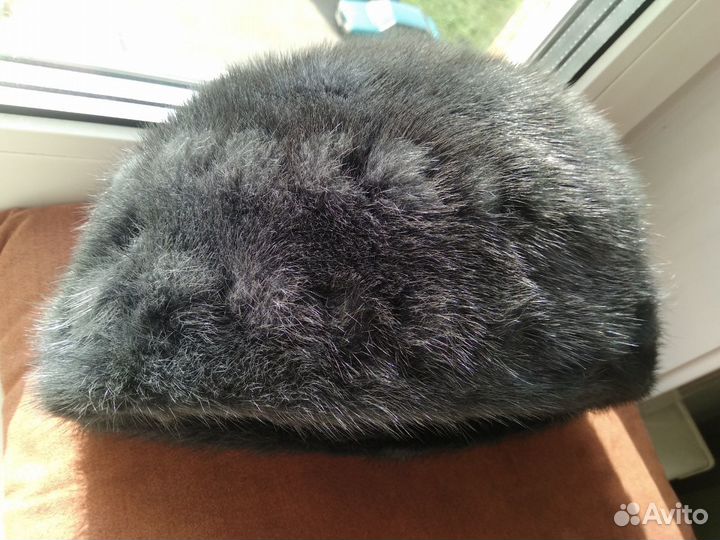 Новая шапка из голубой норки