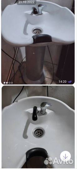 Мойка парикмахерская с смесителем