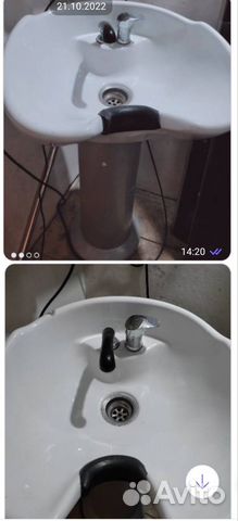 Мойка парикмахерская с смесителем