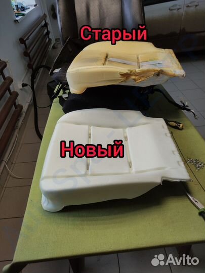 Замена и ремонт поролона сидений