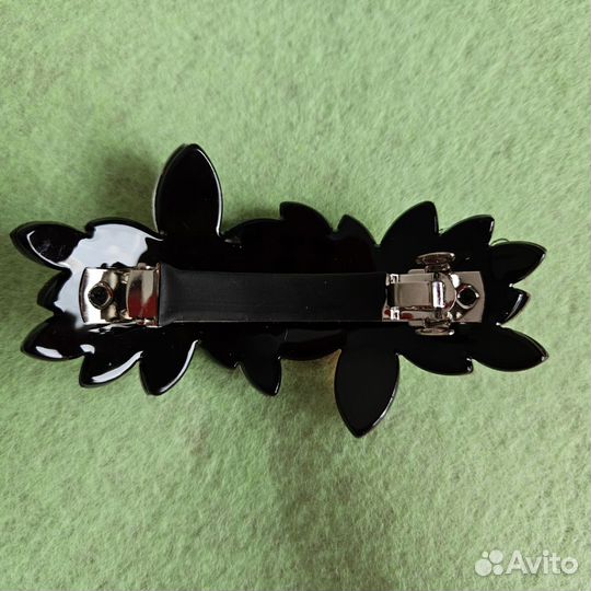 Заколка-автомат кристаллы сверкающая стразы