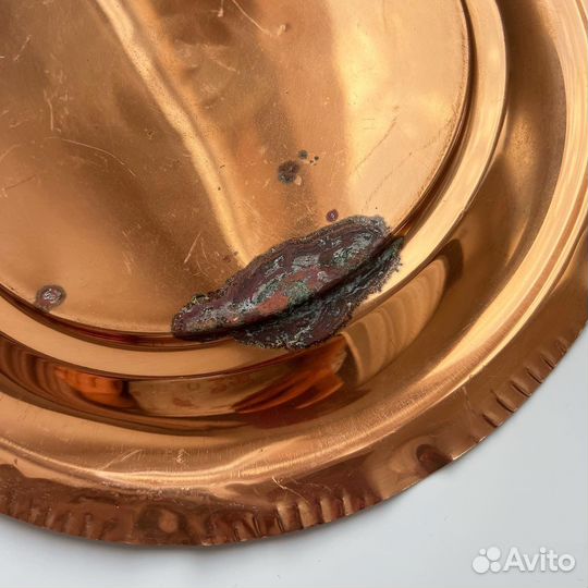 Настенное панно - тарелка, медь