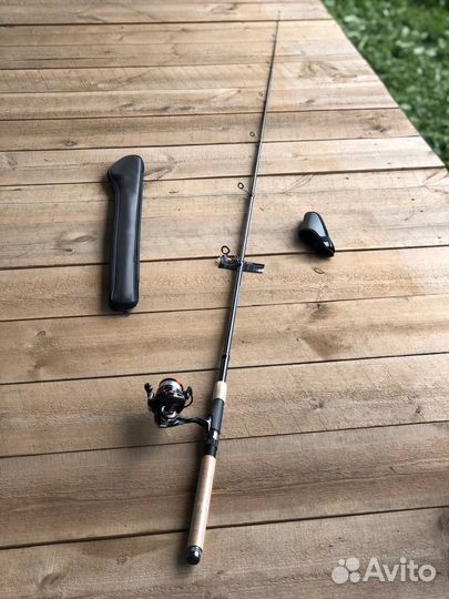Спиннинг телескопический+катушка+леска