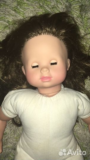 Немецкая винтажная мягконабивная кукла Gotz 42см