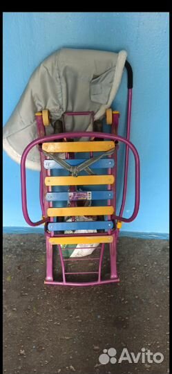 Детские санки с колесами