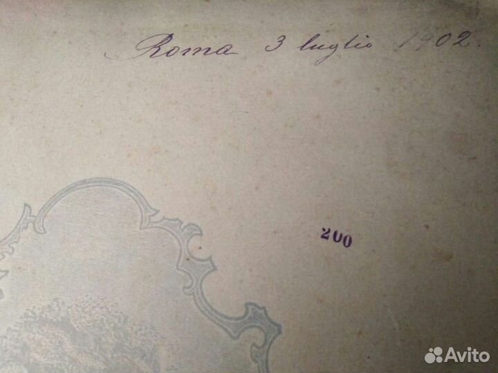 Старинный фотоальбом 1902 г. Рим книга царизм RAR