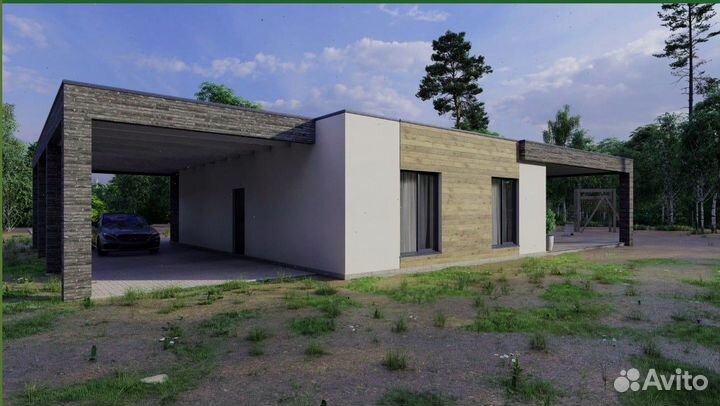 Готовый дом под ключ с парковкой