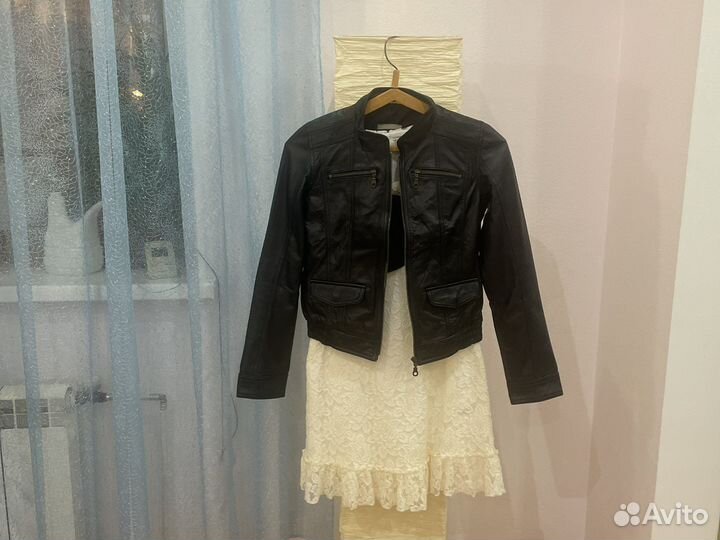 Кожаная куртка доя девочки