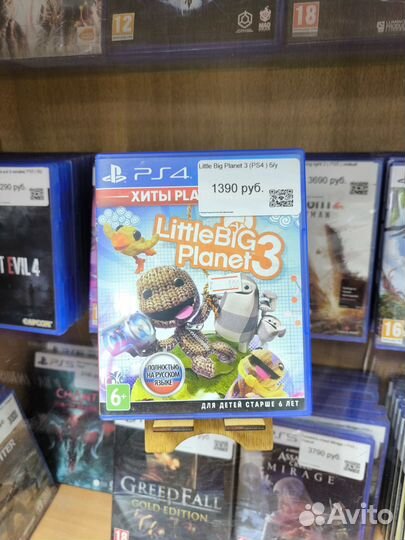 Игры диски на ps4 Little Big Planet 3