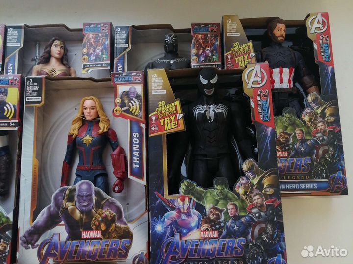 Фигурки супергероев: Мстители - 30см (звук, свет)