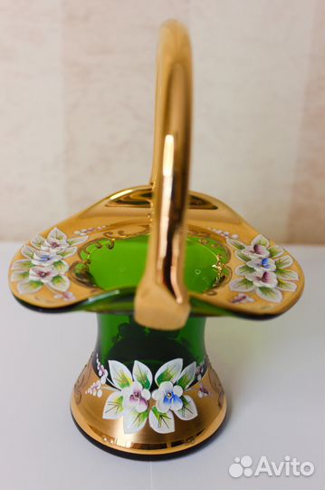 Конфетница-корзиночка Богемия Bohemia Чехия